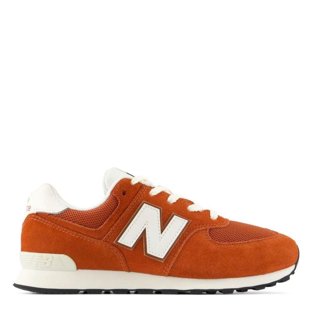 New Balance Childrens/Kids 574 Suede Sneakers / Maple